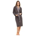 thumbnail image 4 of SKYLINEWEARS Shawl Collar Robe Women Terry Cloth Robes knee length Cotton towel Bathrobe Soft Shower Robes, 4 of 6