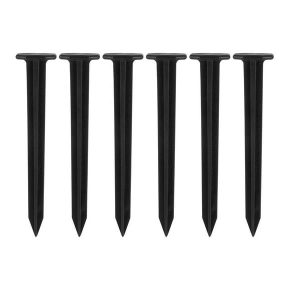 Estaca Para Bordes Valley View Plástico Negro 6 Piezas