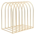 thumbnail image 4 of Miangastore Iron Magazine Holder 1Pack 7.7X7.7X5.1In Golden Semicircular Simple Style, 4 of 8
