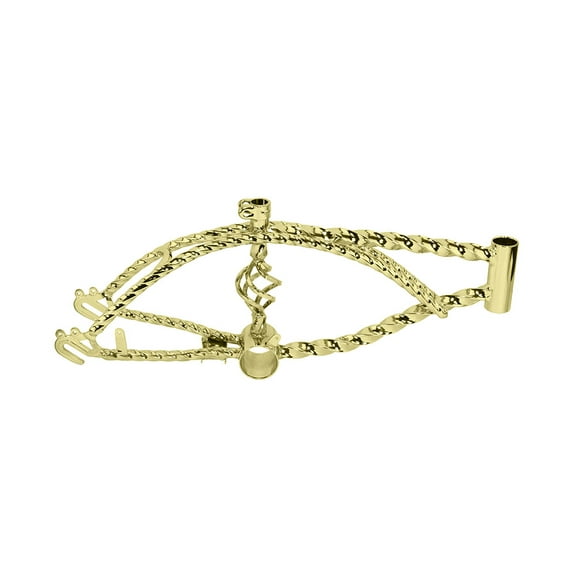 12 Cage Twisted Lowrider Frame Gold.