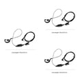 thumbnail image 1 of Inteprter 1 Pin 2.5mm Wired Ergonomic Part Headphone Clip Lapel Replacing Button with Operation Earpiece Earphone Microphone Type1, 1 of 4
