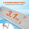 thumbnail image 4 of VEVOR Dock Ladder, Removable 5 Steps, 500 lbs Load Capacity, Aluminum Alloy Pontoon Boat Ladder with 3.1'' Wide Step & Nonslip Rubber Mat, Easy to Install for Ship/Lake/Pool/Marine Boarding, 4 of 9
