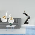 thumbnail image 2 of CoudarTitie Swan Figurines Tabletop Ornament Art Crafts and Thinker Statues Ladder Statue Resin Abstract Figure Handicraft for Bookshelf Entrance Decorative Objects Desktop Table Decorations, 2 of 8