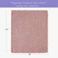 thumbnail image 2 of Chunky Knit Blanket Throw x Hand Knitted Chenille Throw Blanket Small Soft Thick Yarn Cable Knit Blanket Cute Rope Knot Crochet Throw Blankets for Couch Bed Sofa (Light ), 2 of 7