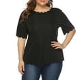 thumbnail image 5 of Pntutb Plus Size Women's Casual Summer Short Sleeve T Shirt Tops Blouse, 5 of 5
