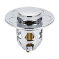 thumbnail image 1 of Under 10 Kitchen Cleaning Supplies 2PC Washbasin Electroplating Drainer Bouncing Core Washbasin Pool Basin Copper Core Push Type Bouncing Core Leaking Plug, 1 of 7