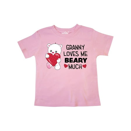 

Inktastic Granny Loves Me Beary Much- cute bear Gift Toddler Boy or Toddler Girl T-Shirt