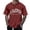 Wine, variant on NinXxx Men's Oversized City Print Crew Neck Loose Casual Sports Tee White XXXXL
