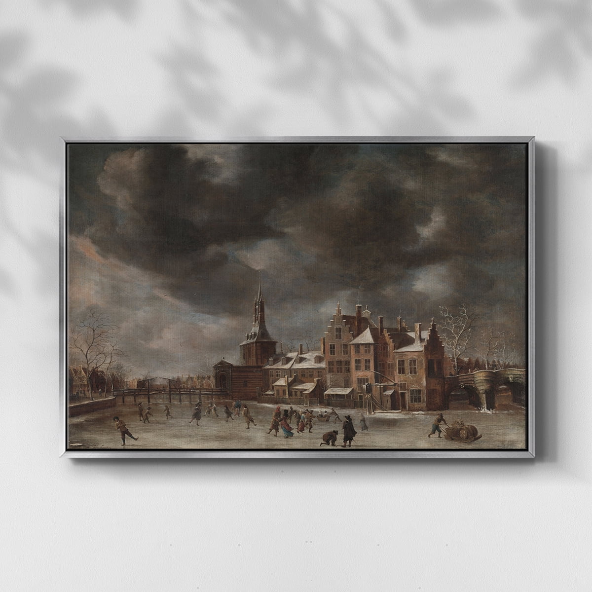 Vintage Landscape-CCCLXXXVIII By Wexford Home Framed in Silver Wood Gallery Wrapped Canvas 27 in. x 41 in.