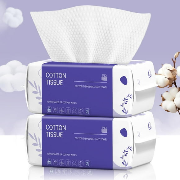 Toalla facial desechable Cokoness de algodón suave de 200 unidades