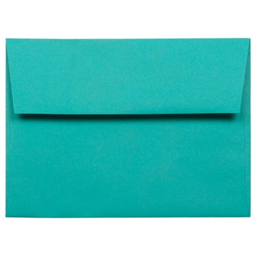 JAM Paper A6 Envelopes, 4 3/4 x 6 1/2, Sea Blue, 25/Pack