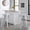 White, variant on Backless Modern Light Weight Industrial Contemporary Rustic Vintage Costal Metal Bar Stools Without Back and 4 Leg Design (Set of 2) (30" Seat, Distressed White)
