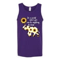 thumbnail image 2 of In A World Where You Can Be Anything Be Kind Inspirational/Christian Mens Graphic Tank Top, Purple, Small, 2 of 3