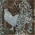 thumbnail image 2 of Sasha 12x12 White Modern Wood Framed Museum Art Print Titled - Weathervane I, 2 of 4