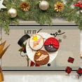 thumbnail image 5 of PEIBang Merry Christmas Table Runner with 4 Placemats,Winter Dining Table Decoration Set,Christmas Dining Mat for Home Party Kitchen Decor, 5 of 6