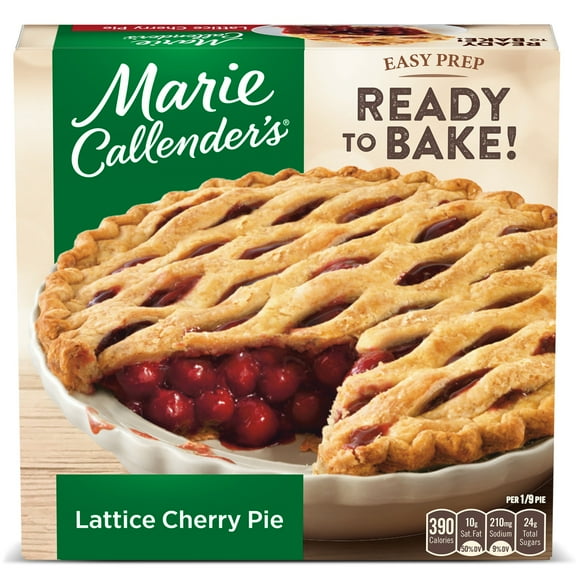 Marie Callender's Lattice Cherry Pie, Ready to Bake Frozen Dessert, 40 oz. (frozen)