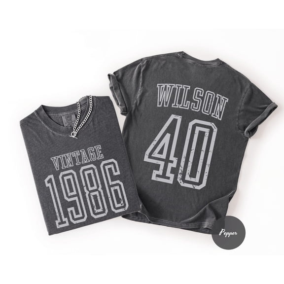 40th Birthday Shirt 1986 Shirt Custom 40th Birthday TShirt 40th Birthday Gift Retro Style