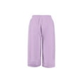 thumbnail image 6 of XQYLOS Girls Wide Leg Casual Pants Side Slit D𝖱awstring Elastic Waist Flowy Track Pants Breathable 𝖲tretch 4-14 Years Lightweight Lounge, 6 of 6