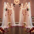 thumbnail image 2 of 2Pcs Gold 8FT Metal Wedding Arch Stand, Heavy Duty Stable Backdrop Frame for Wedding Birthday Party Bridal Shower Photo Decor, 2 of 11