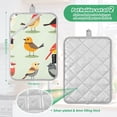 thumbnail image 3 of Colorful Birds Print Oven Mitts Pot Holders 2 pcs Heat Resistant for Kitchen Baking Grilling, 3 of 7