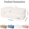 thumbnail image 3 of Gnwei Hot Hair Tools Travel Bag with Separate Heat Resistant Mat, Large Capacity Wide-open Pouch, Hair Accessories Organizer for Flat Irons, Straighteners, Curling Iron,Travel Supplies, 3 of 9