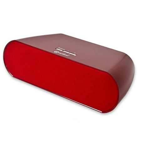 Bluetooth Speaker, V2.1+EDR, Powered by 8x AA Batteries or 12V Power Adapter, ON/OFF and Volume Buttons, Jack Stereo Plug, up to 10m Transmission Range, Red (Best Plug In Bluetooth Speakers)