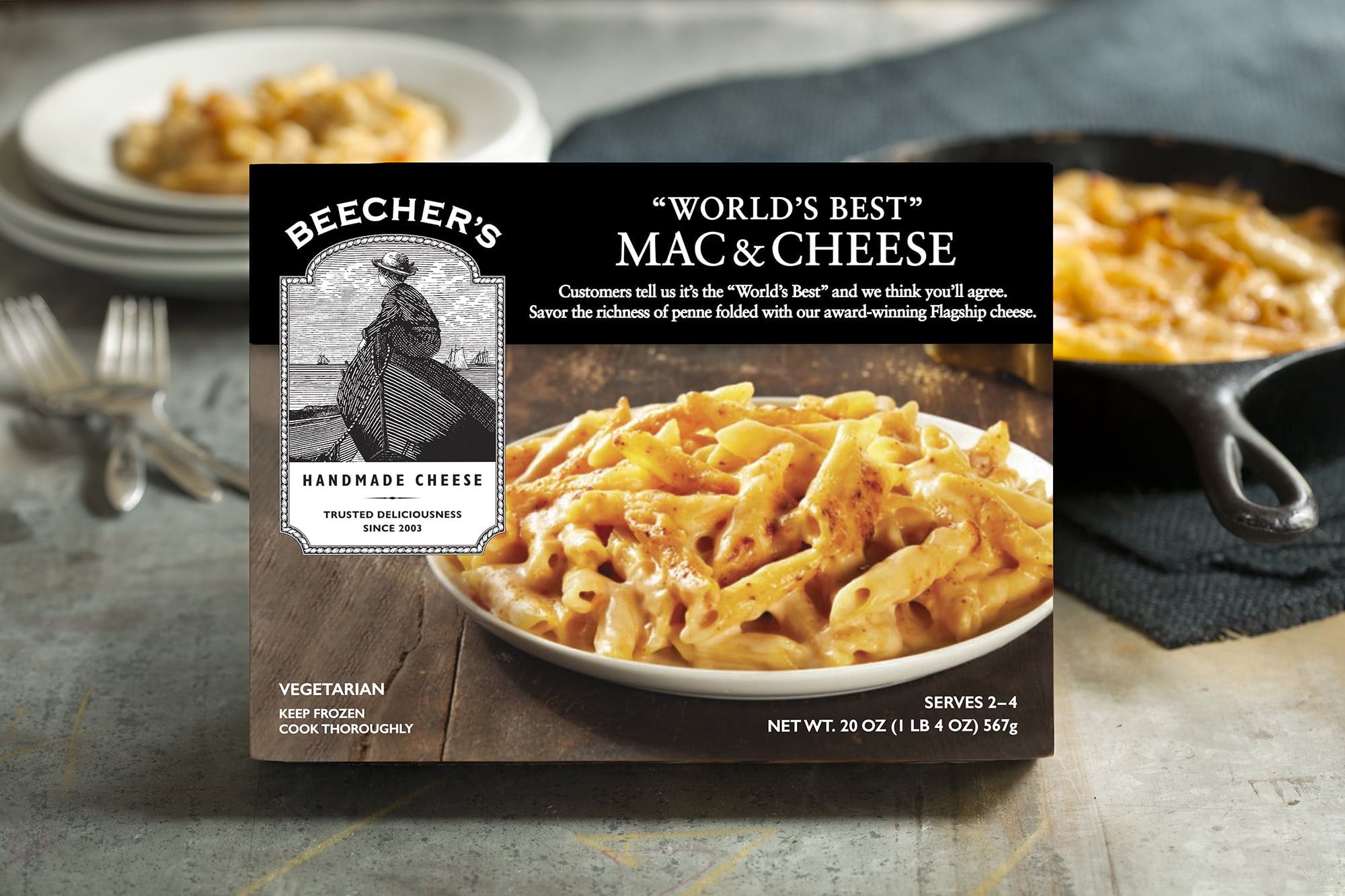 Beecher's "World's Best" Mac & Cheese, 20 oz (Frozen)