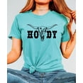 thumbnail image 4 of Howdy Shirt for Women & Teens Western Bull Skull Tee for Ladies Seafoam Shirt Adult Small, 4 of 4