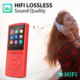 thumbnail image 3 of MP3 Player, 32GB Portable MP3 Player with Bluetooth 5.2, Digital Hi-Fi Lossless Sound Music Player, FM Radio, Voice Recorder, Dual Recording, Outdoor Sports, Gym, 3 of 7