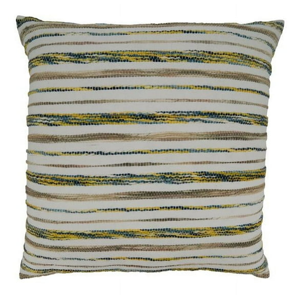 Saro Lifestyle Multi Striped Down Filled Throw Pillow