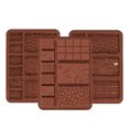 thumbnail image 1 of Molde Silicon para Barras  y Tabletas para Chocolates Malubero, Marron, 1 of 5