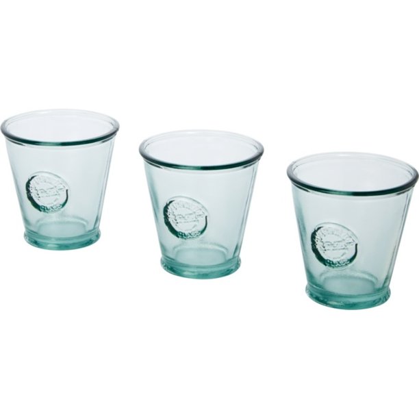 Authentic - Cristal Copa de Reciclado 250ml - Pack de 3 (Transparente)