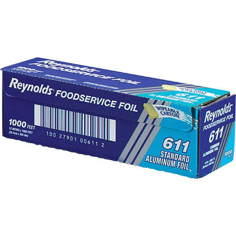 REYNOLDS FOOD PACKAGING Standard Aluminum Foil Roll, 18 X 1,000