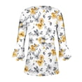 thumbnail image 4 of Fall T Shirts for Women Shirts Tunic 3 Quarter Length Sleeve Tunic Tops for Women Blouses My Reorder List Trending Gifts, 4 of 5