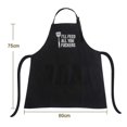 thumbnail image 4 of 3 Pockets Adjustable Bib Apron Thicker Version Waterproof With Extra Long Ties Cooking Kitchen Aprons For Bbq Drawing, Women Men,chef Red, 4 of 4