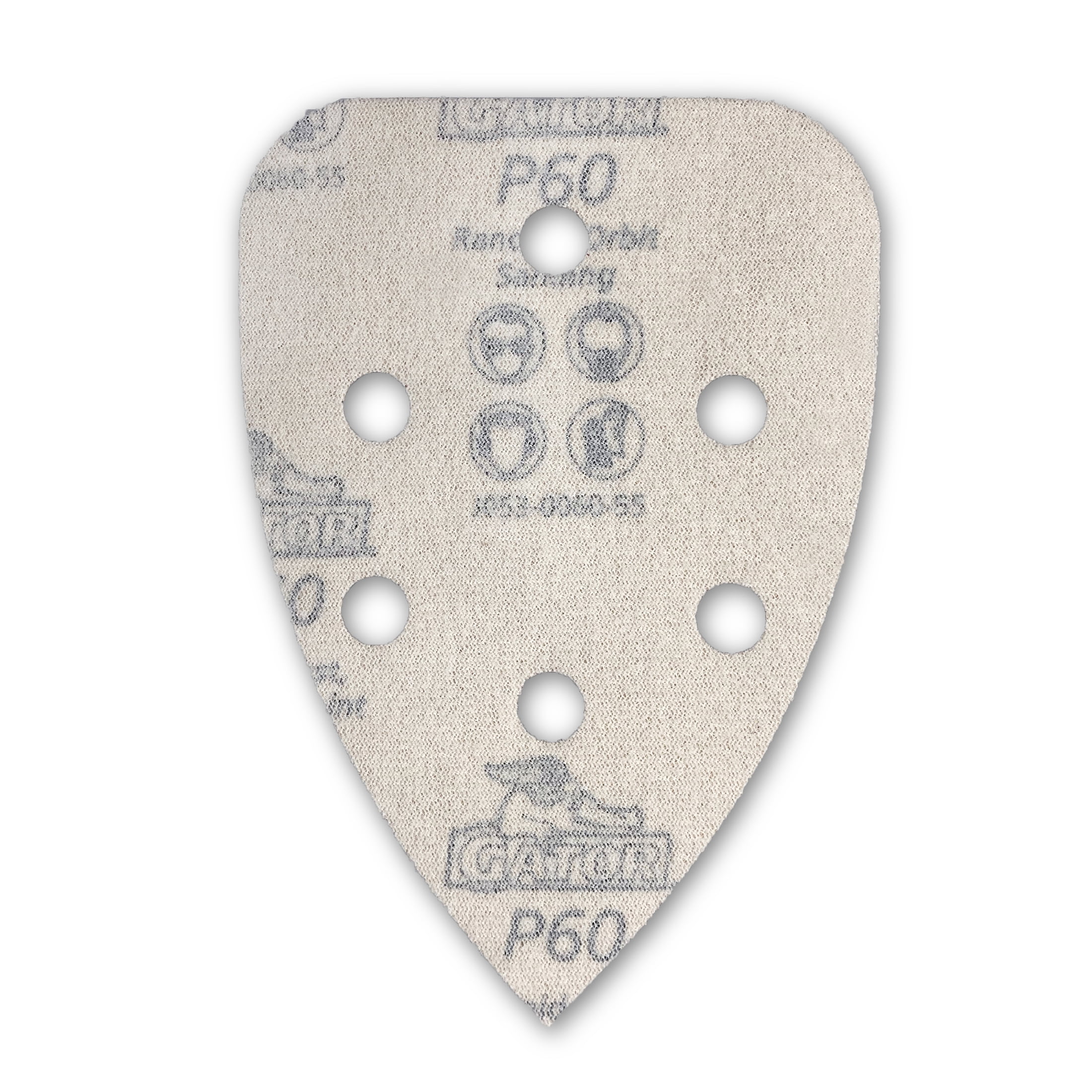 Gator 374825GA 3.75 in x 5.25 in Medium 60 Grit Hook & Loop Sanding Sheets for Mouse Sander, 10 Pieces