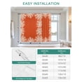 thumbnail image 6 of Coastal Coral Tie Up Curtains for Windows 45 Inch Length Balloon Curtains Kitchen Adjustable Balloon Window Shade Orange White Ocean Marine Nautical Beach Tie Up Bathroom Curtain Window 34"x45", 6 of 6