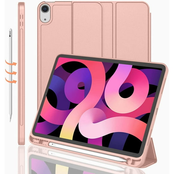 [PST] iPad 10th Gen. 10.9" 2022 Smart Case Cover, Magnétique Mince Smart Cover Stand Cas avec Veille Automatique et Porte-Crayon