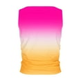 thumbnail image 5 of Ashirexll Tank Tops for Women Summer Sleeveless Round Neck Slim Side Ruched Basic Tee Shirts., 5 of 5