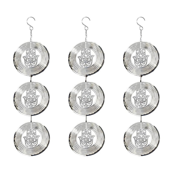 Hanging Reflective Wind Chime Outdoor Garden Screw Wind Chime Noisemaker Rotating Motion To Protection Fruit Trees Yard Avoid Birds From Causing Damage