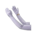 thumbnail image 2 of Spencer Women UV Long Sun Protection Gloves Touchscreen Full Finger Arm Sun Driving Gloves UPF 50+ for Outdoor Sports Cycling, Purple, 2 of 9