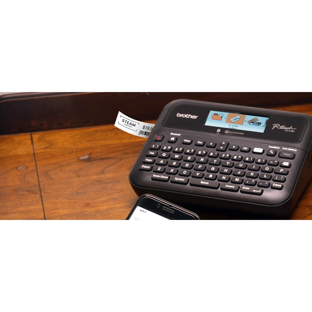 Brother P-touch Business Professional Connected Label Maker PT-D610BT with Bluetooth® Connectivity