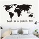 thumbnail image 4 of KAKOWELY 1Ud Mapa En Pegatina De Pared Negro PVC Impermeable Para Hogar Y Dormitorio, 4 of 8