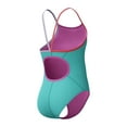 thumbnail image 3 of Speedo Girl's UV Protection Propel Back Solid One Piece Thin Straps Swimsuit - Arctic Glass, Size 16, 3 of 4