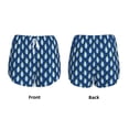 thumbnail image 3 of Yiaed Beautiful King Penguin Pattern Print Women's Running Shorts with Liner 3 Zipper Pockets Elastic Workout Athletic Gym Yoga Shorts-Medium, 3 of 7