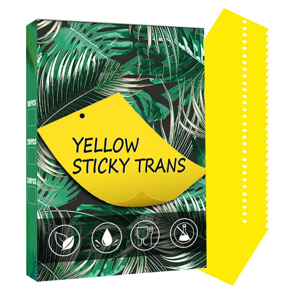 Details about   25-Pack Dual-Sided Yellow Sticky Traps for Flying Plant Insect Like Fungus Gnat 