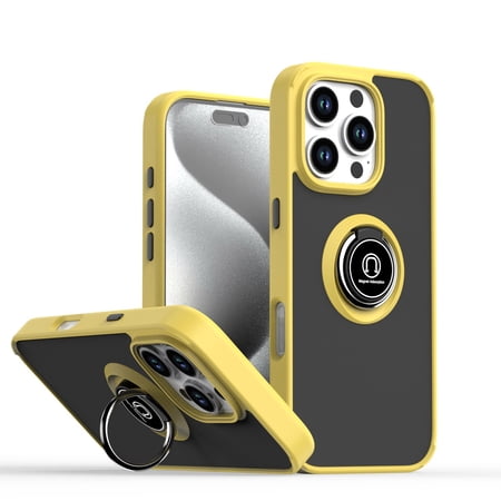 Case for Moto EDGE 50 NEO 5G protective case, Slim Military Grade Car Holder Shockproof Anti-Drop Built-in Ring Holder Magnetic Kickstand Protective Cover