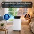 thumbnail image 6 of Comfort Zone Portable Air Conditioner, 14,000/10,000 BTU, Heat Setting, WiFi Enabled with Remote Control and Programmable Timer, 6 of 10