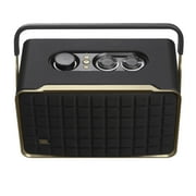 JBL Authentics 300 - Portable smart home speaker with Wi-Fi, Bluetooth and voice assistants with retro design. - Black