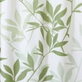 thumbnail image 4 of InterDesign Leaves Fabric Shower Curtain, Standard 72" x 72", Green, 4 of 5